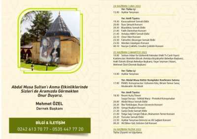 17. Uluslararası 38. Ulusal Abdal Musa Anma Etkinlikleri